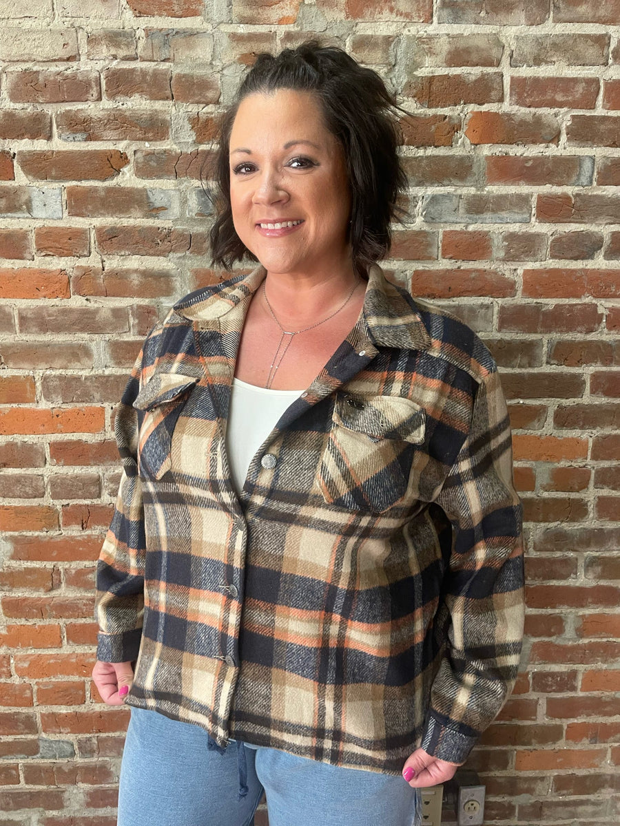 Brown Flannel Western Yoke Jacket – The Sparkly Pig