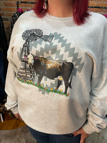 Painted Black Bette Pullover