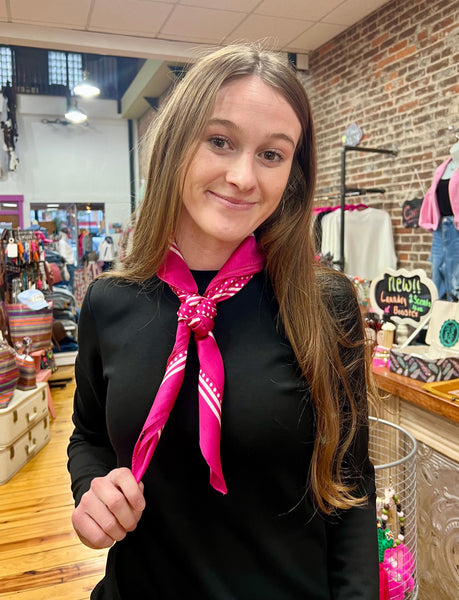 Small Buffalo Bandana Wild Rags Hot Pink