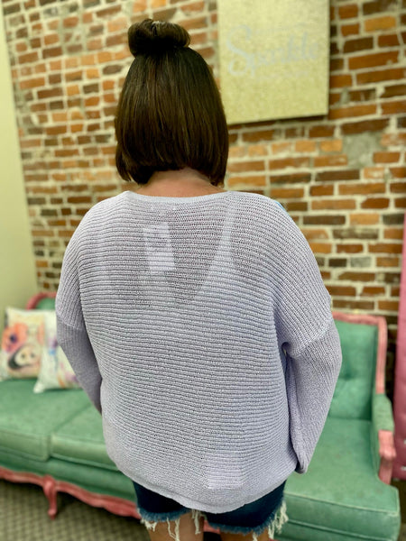 Dusty Lilac Flower Patterned Top Plus Size