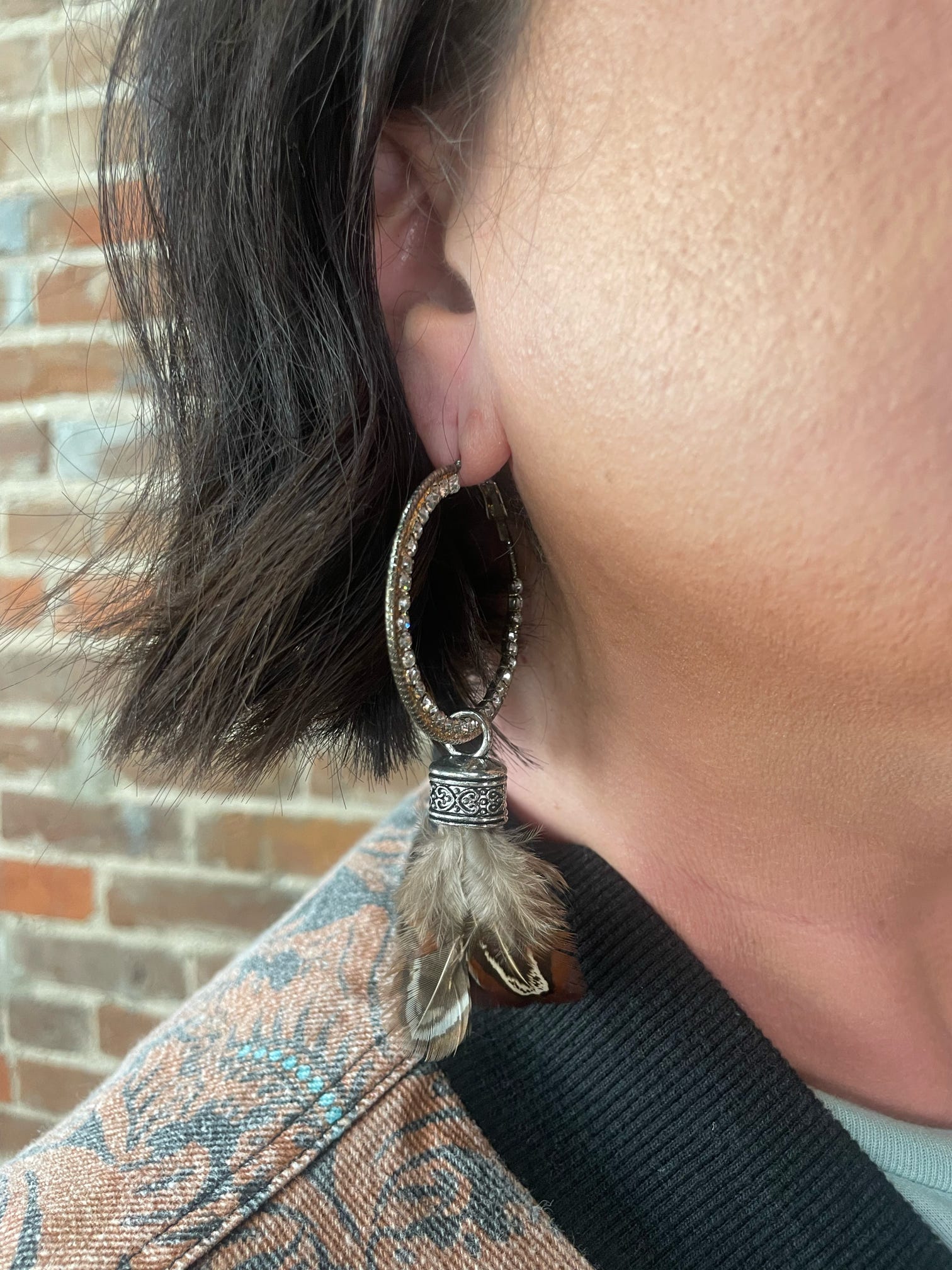Dove Feather Earrings