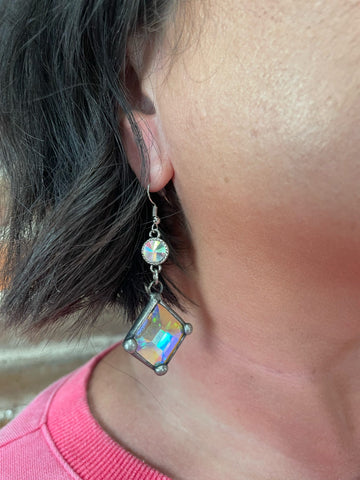 AB Charms Drop Dangle Earrings Art By Amy