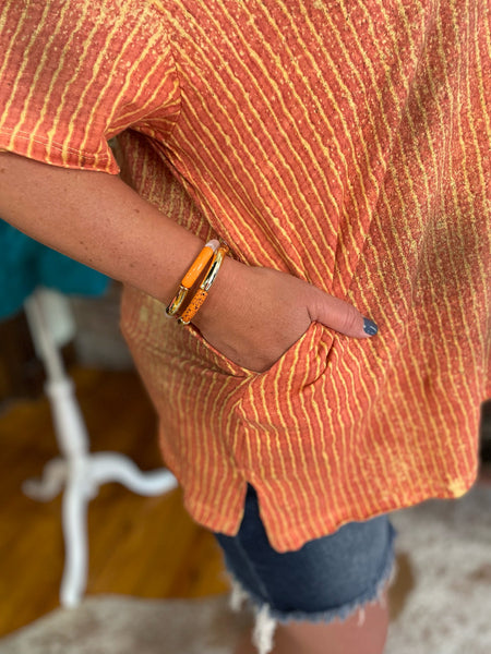 A Rare Bird Striped Tee One Size