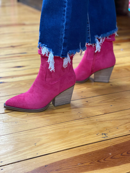 Morocco Hot Pink Suede Boot