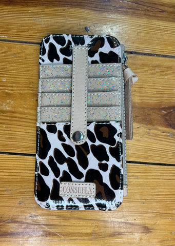Consuela Card Organizer Mona Brown Leopard