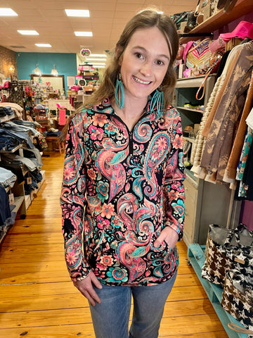 Midnight Bloom Pullover