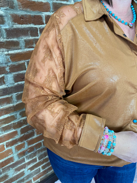 Cattlemen's Couture Blouse Saddle