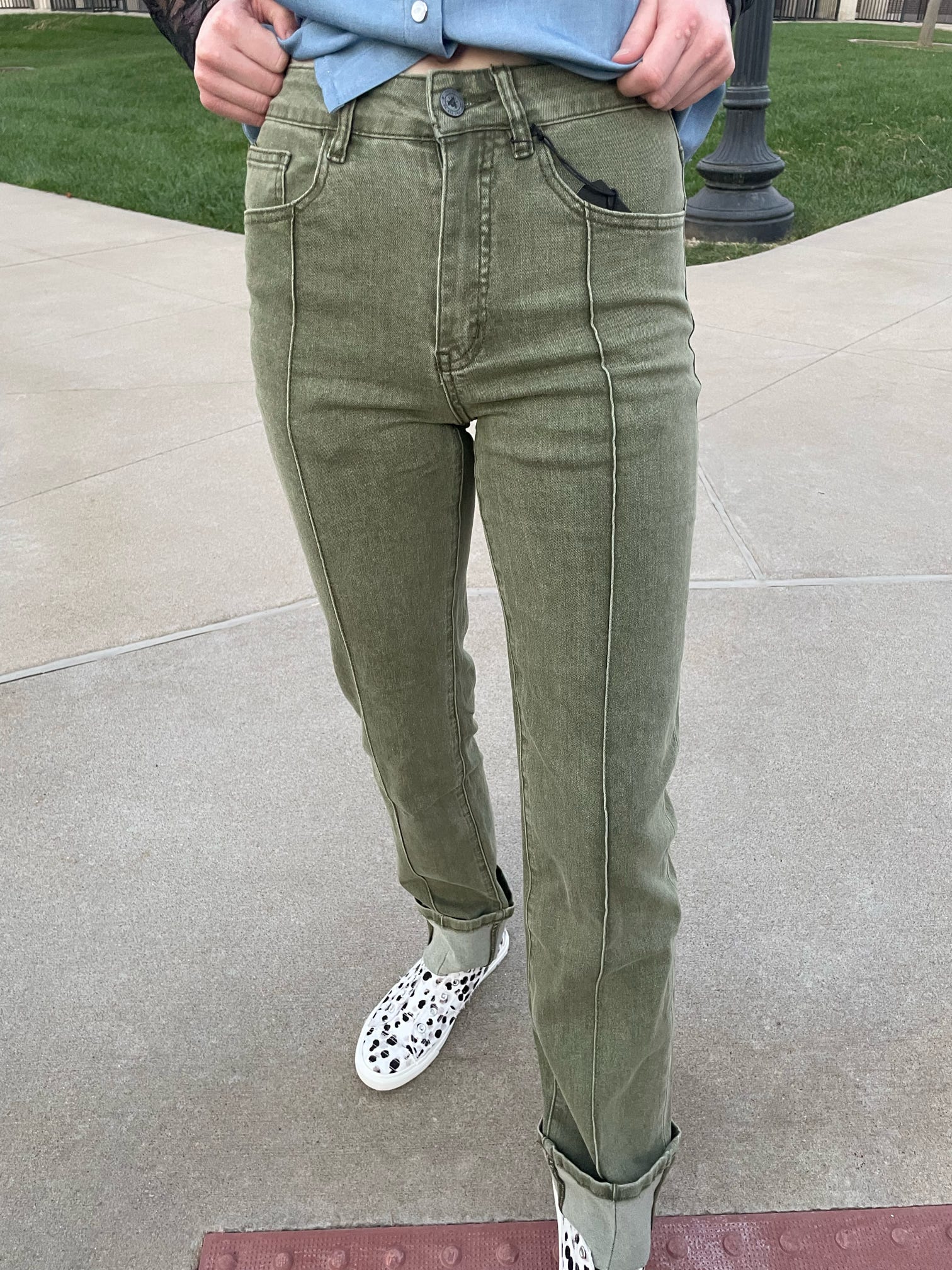 Line Drives Denim Agave