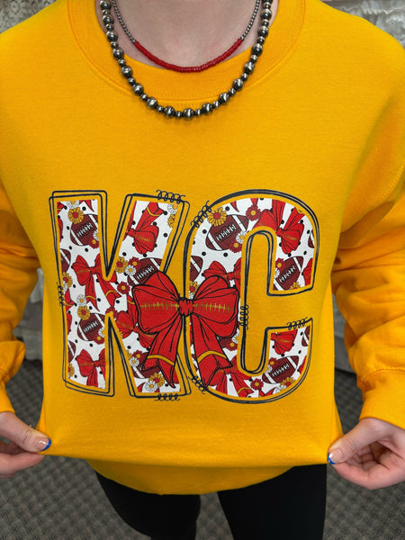 KC Bow Gold Sweatshirt