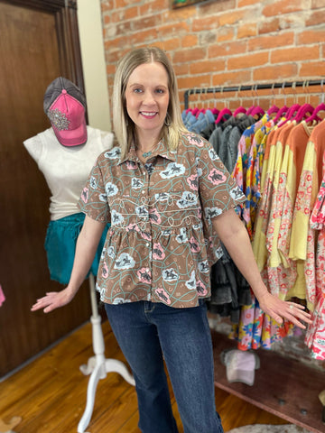 Loopty Lou Bubble Bronc Top