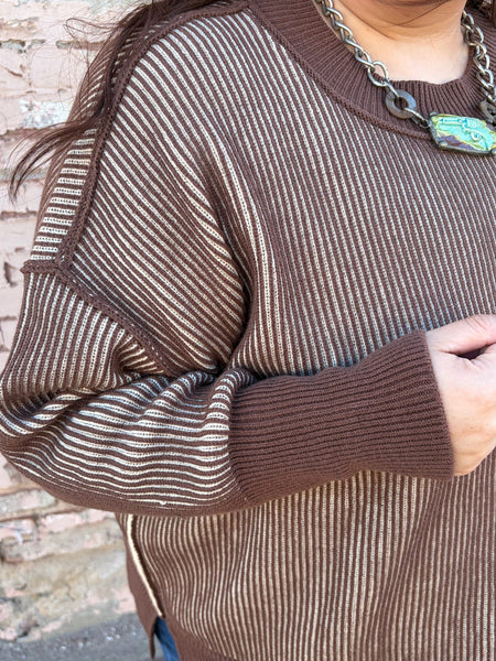 Brown Sweater Plus Size