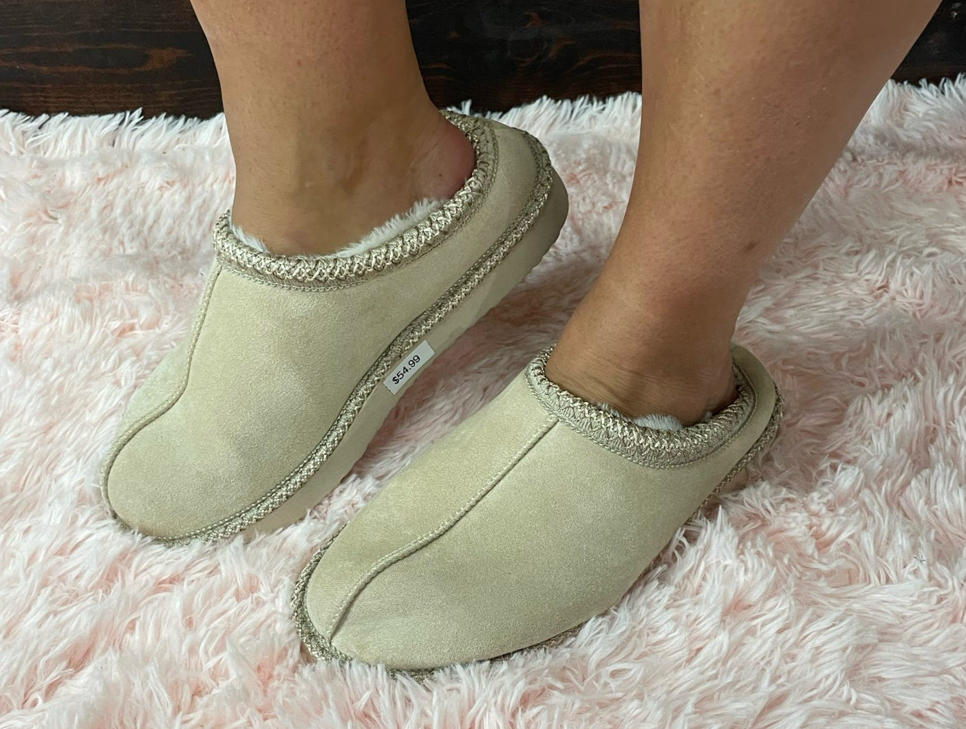 Very G Fuzzy Lined Slip In Shoe