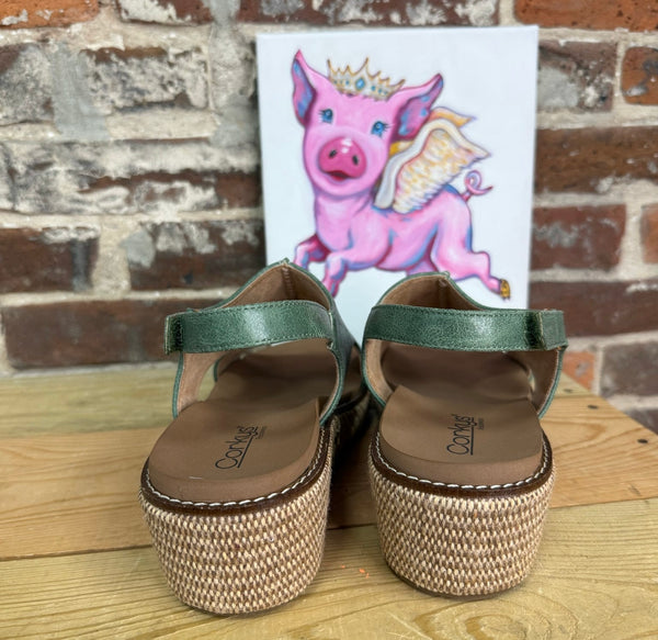 Corkys Wedges Volta II Leaf Green