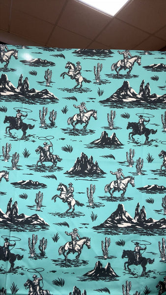 Small Turquoise Nights Wild Rag
