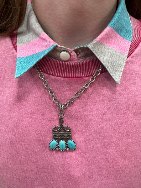 Stitched in Stone Necklace