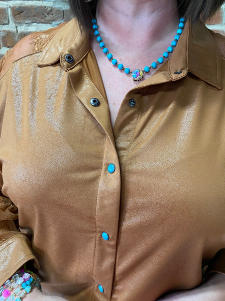 Cattlemen's Couture Blouse Saddle