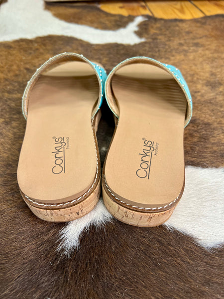 Corkys At Ease Sandal Turquoise