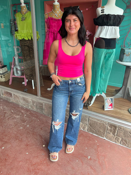 Hot Pink Seamless Tank