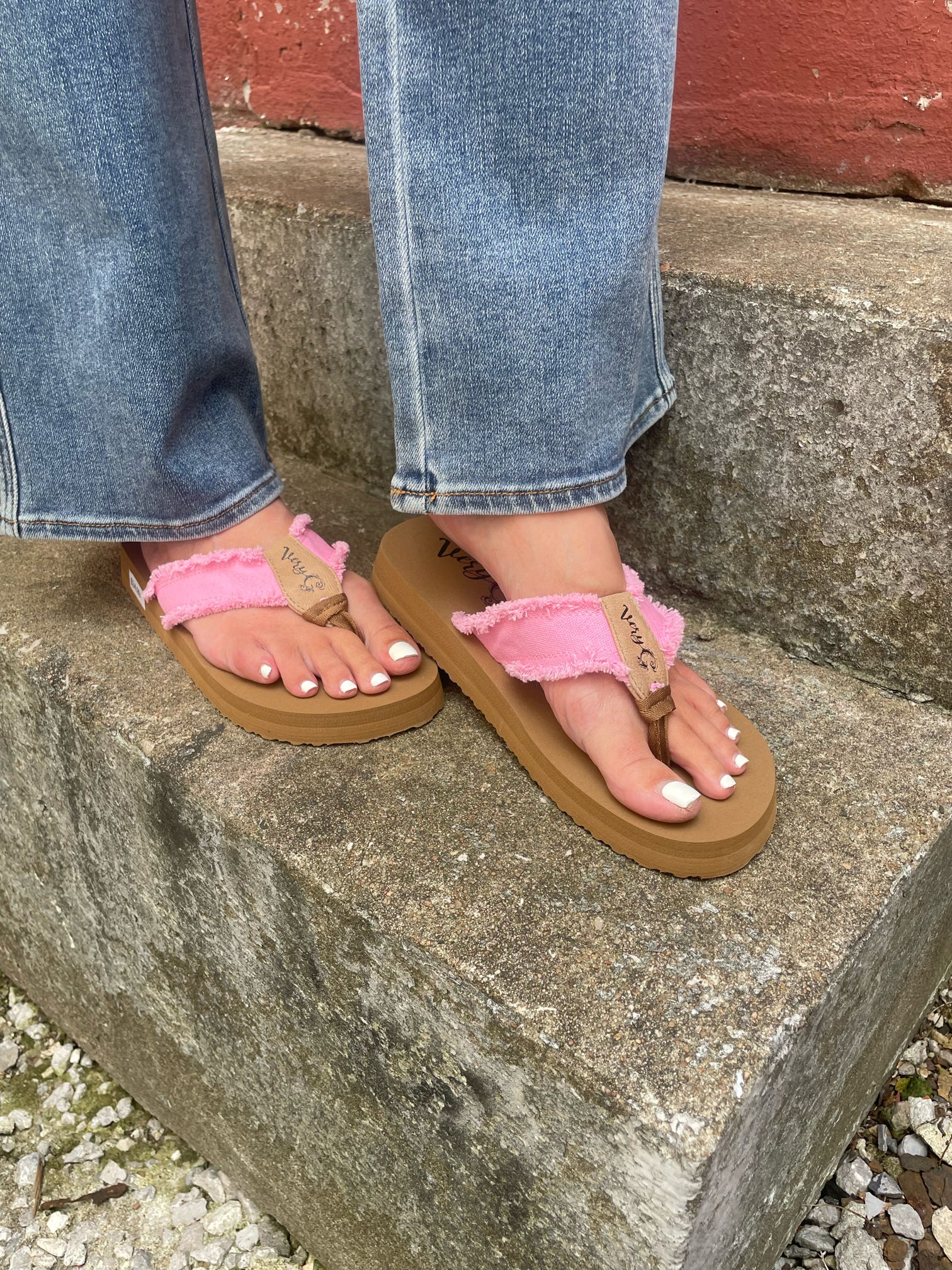 Very G Pink Flip Flops