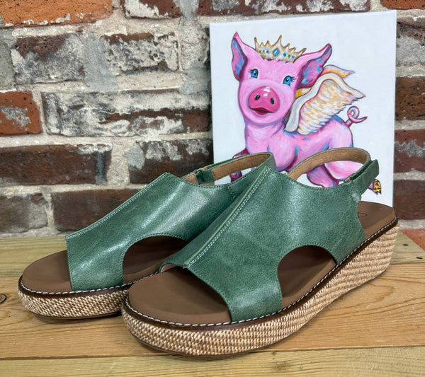 Corkys Wedges Volta II Leaf Green