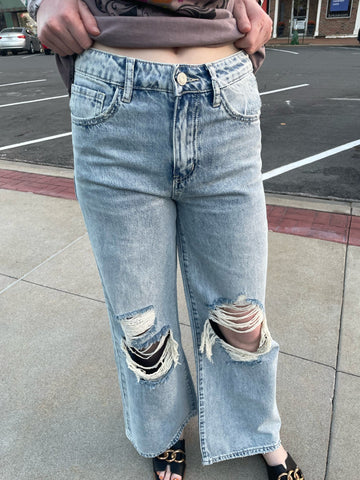 Outdone Super High Wide Leg Jean