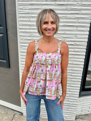 Rodeo Ruffles Tank Top