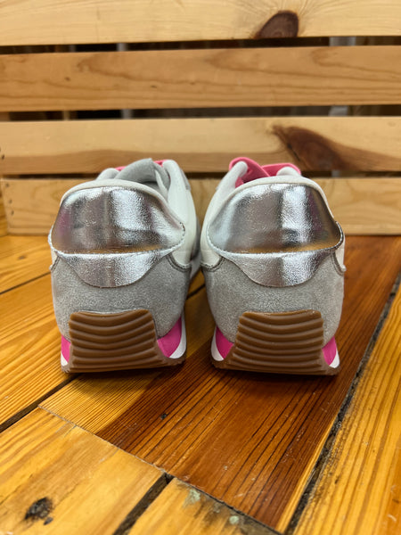 Corkys Kickoff Sneaker Grey Pink Combo