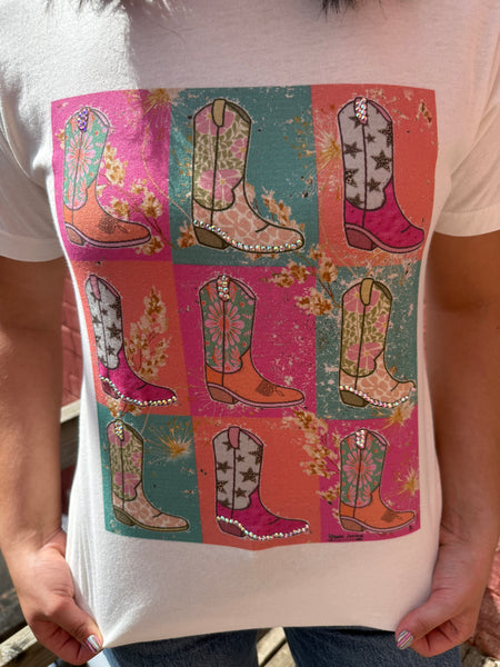 Boots Bright Colored Tee