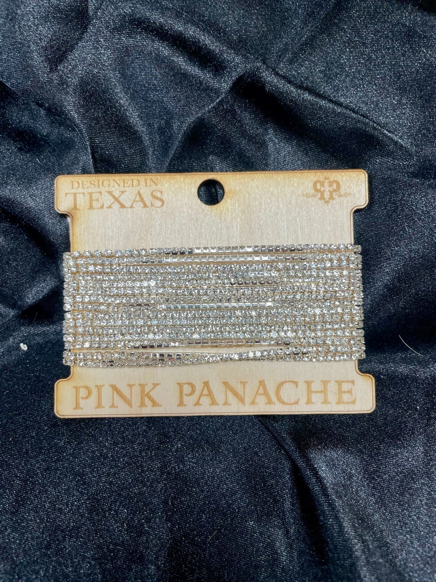 Clear Rhinestone Bracelet Set