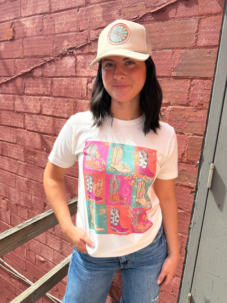 Boots Bright Colored Tee