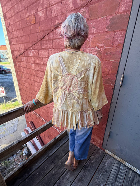 A Rare Bird Yellow Shacket One Size