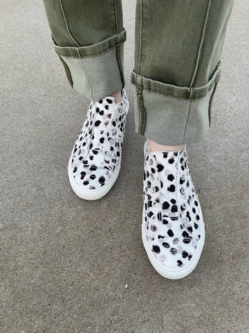 Babalu Slip On Sneaker Black/White Dots