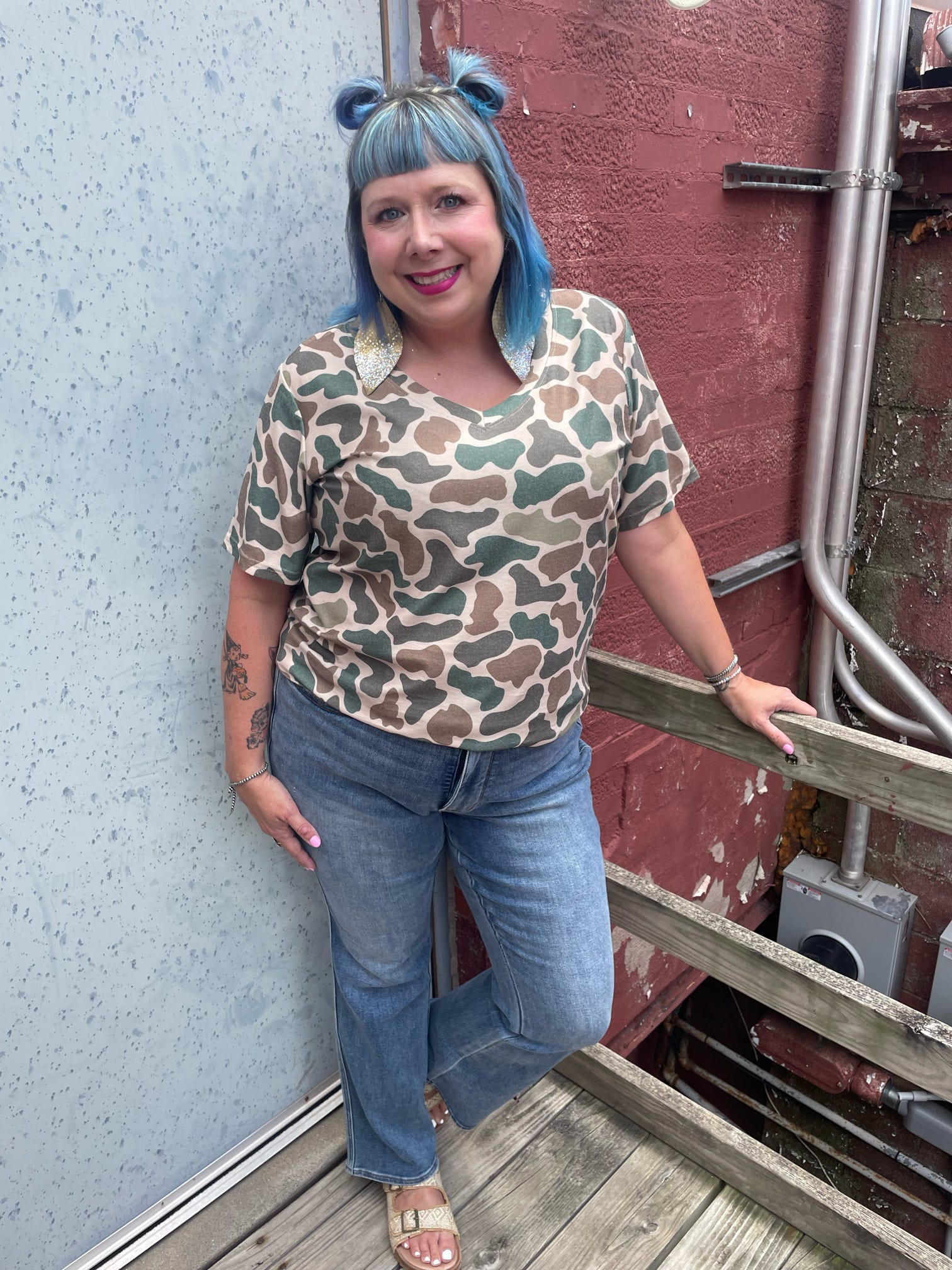 Stand Down V-Neck Tee