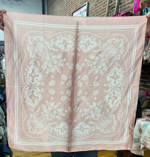 Small Buffalo Bandana Wild Rags Light Pink