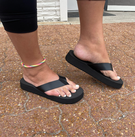 Corkys Just Add Water Flip Flops Black