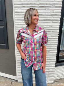Plaid Posse Top