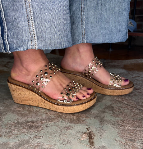 Corkys Bad Habit Wedge Clear