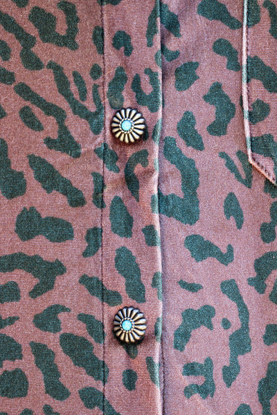 Leopard Lady Button Up