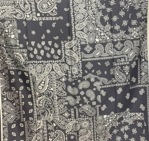 Charcoal Paisley Creek Wild Rag