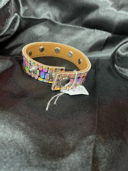 Leather Cuff w/ Bling