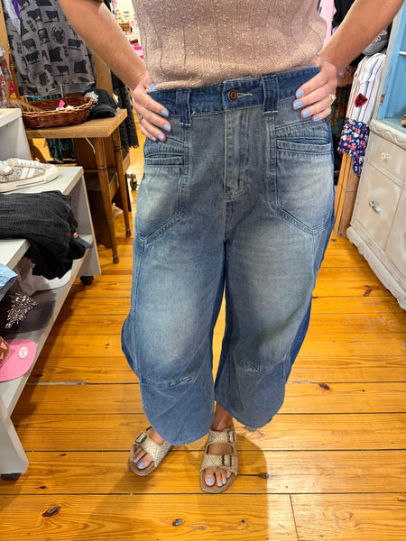 Denim Two Tone Washed Jeans