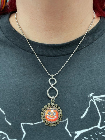 Crazy Pumpkin Charm Necklace