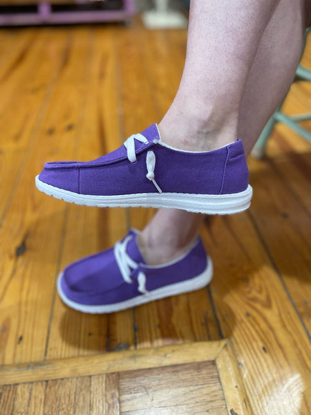 Lightweight Slip On Shoe Purple
