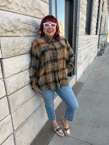 Distressed Flannel Hayride Honey