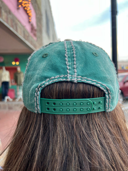 Two Tone Glitz Gameday Baseball Cap Snap Back