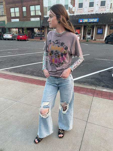 Outdone Super High Wide Leg Jean