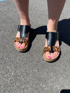 Corkys Top Secret Wedge Black Leopard Combo