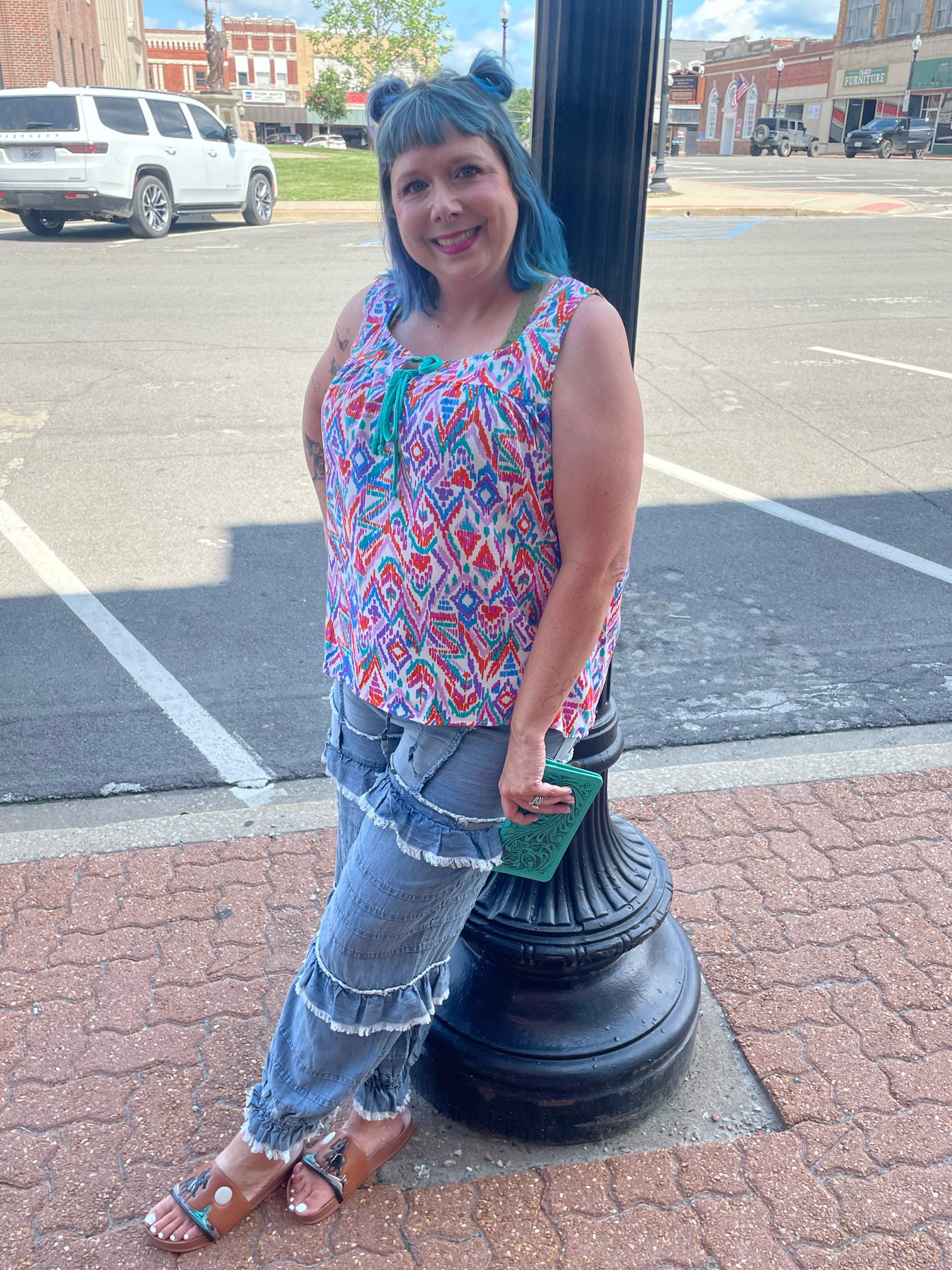 Fun Print w/ Bow Ties Plus Size Tank