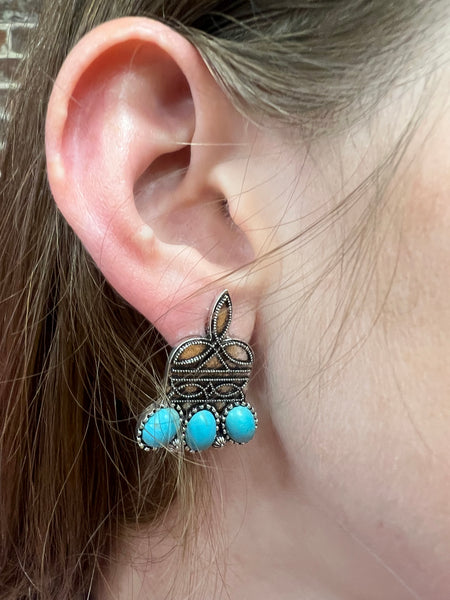 Stitched in Stone Earrings