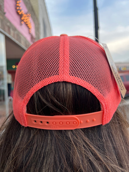 White/Coral Foam Trucker Spring Fiesta